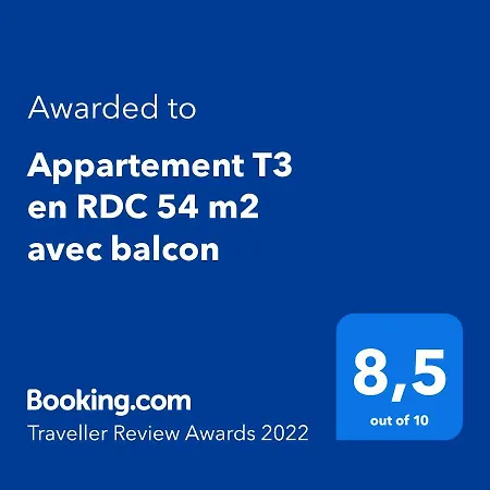 Apartment T3 En Rdc 54 M2 Avec Balcon *