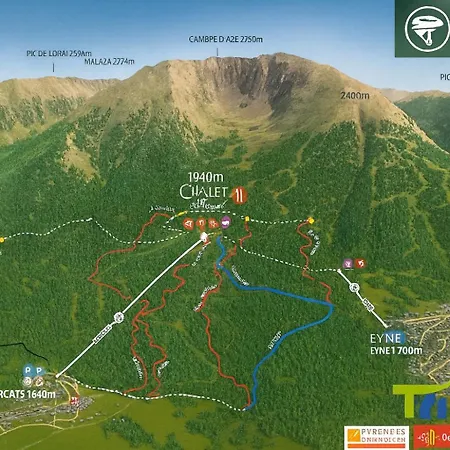 Vue Cambre D'aze, Piste à 100 M *
